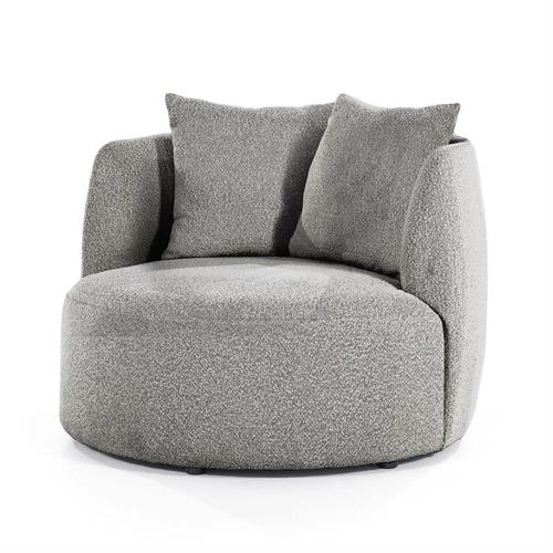 Lounge chair Louis - grey Spark