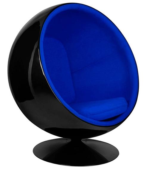 BALL BLACK blue armchair