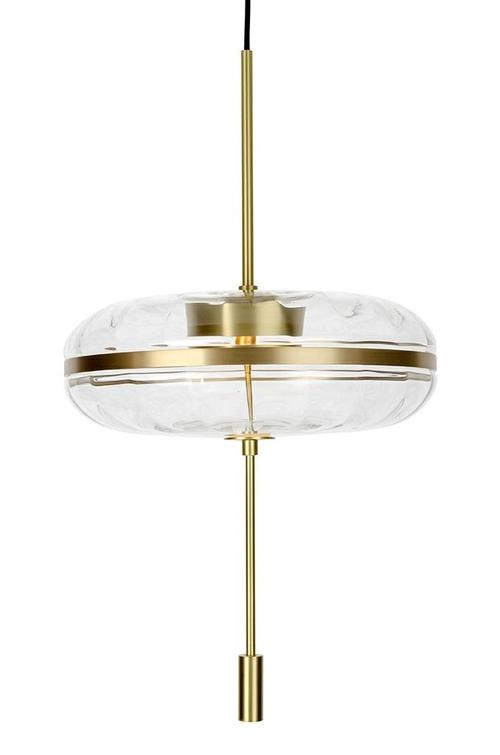 Hanging lamp CHAPLIN 360 brass - LED, glass
