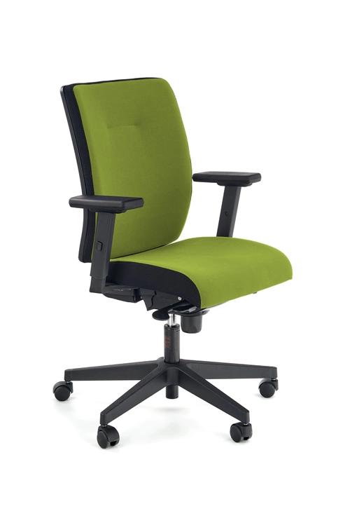 POP work armchair, color: side stripe - black RN60999, front - green M38