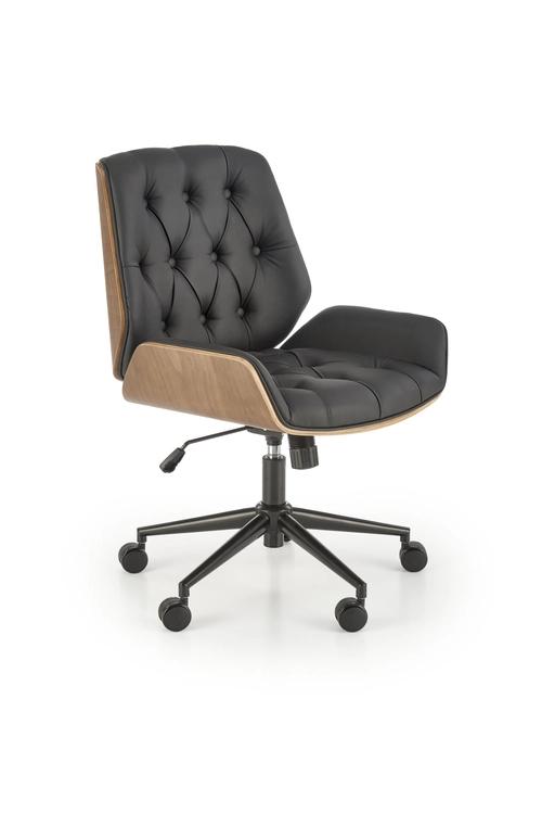 GAVIN office armchair walnut / black (1p=1pc)