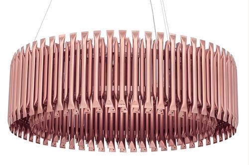 GALLIANO copper hanging lamp - aluminum, carbon steel