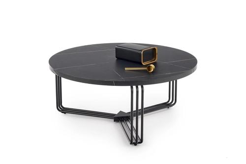 ANTICA coffee table, top - black marble, frame - black (2 pcs = 1 pc)