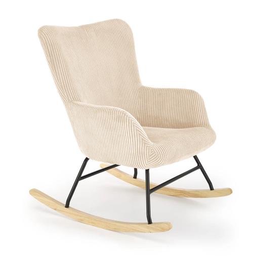 BELMIRO lounge chair with cradle function, cream