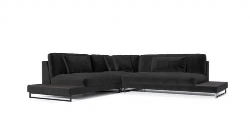 Corner sofa with tables David Gray