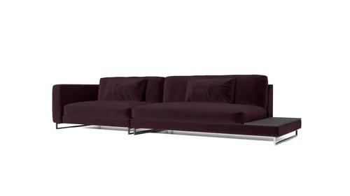 Triple sofa with table David Bordeaux