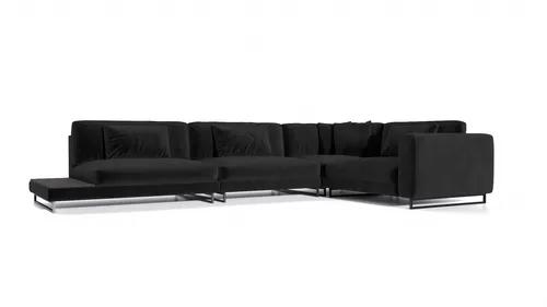 Corner sofa with table David Gray