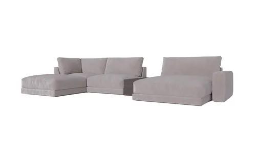 Corner sofa with table Peter Sand 2
