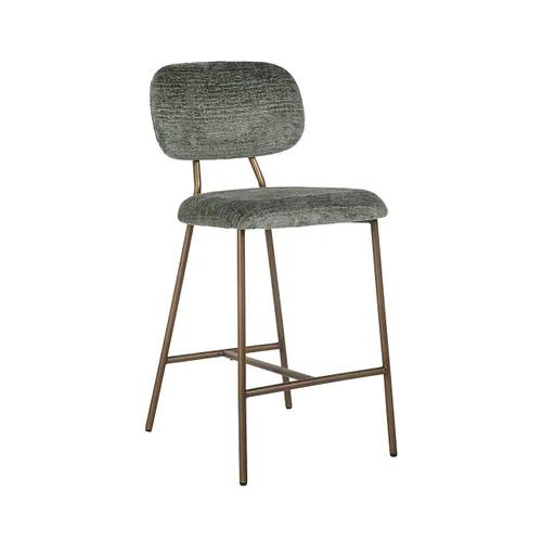Counter chair Xenia thyme fusion / brushed gold legs