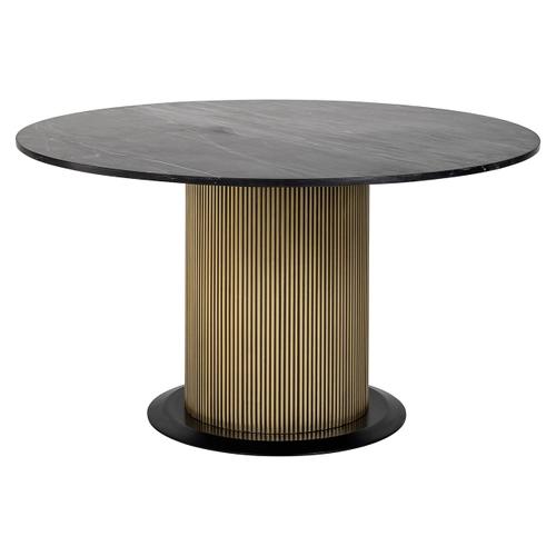 Dining table Ironville Ø140 (Black/gold)