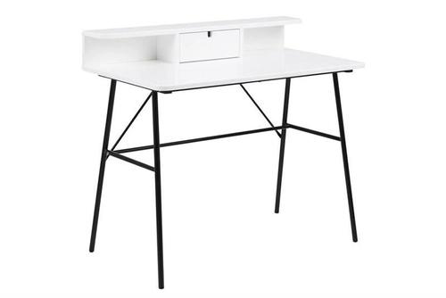ACTONA desk PASCAL white - MDF, metal