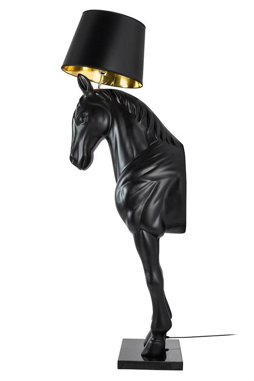 Floor lamp KOŃ HORSE STAND M black - fiberglass