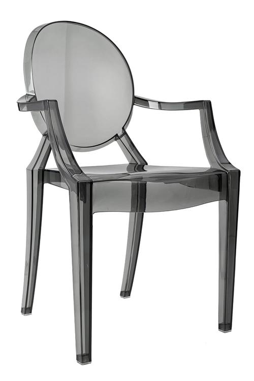 Smoked LOUIS chair - polycarbonate