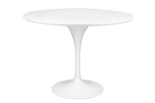 TULIP PREMIUM 100 white table - MDF, metal