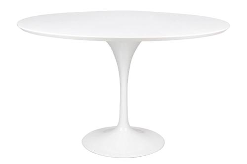 TULIP PREMIUM 120 white table - MDF, metal