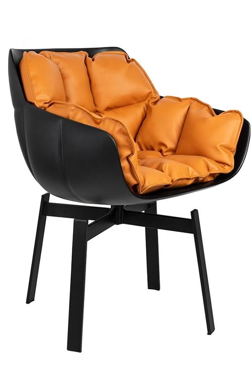 SHIBA swivel chair brown / black