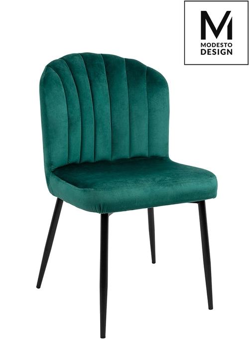 MODESTO chair RANGO green - velor, metal