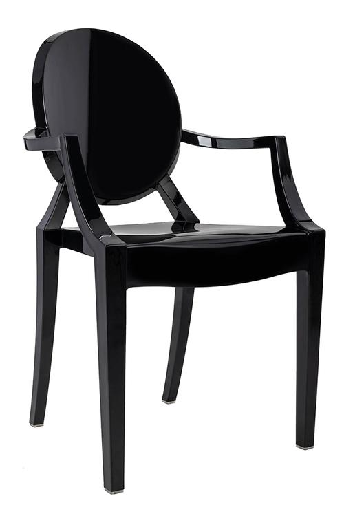 LOUIS black chair - polycarbonate