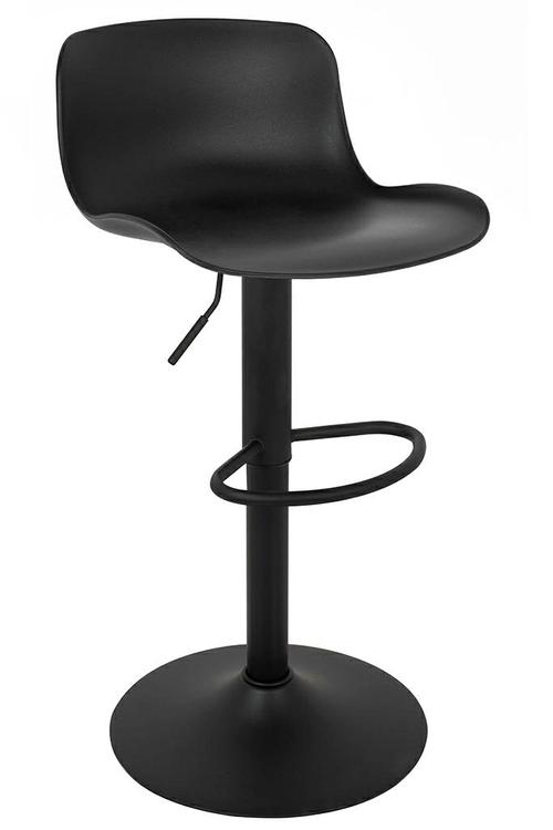 STOR black adjustable bar stool