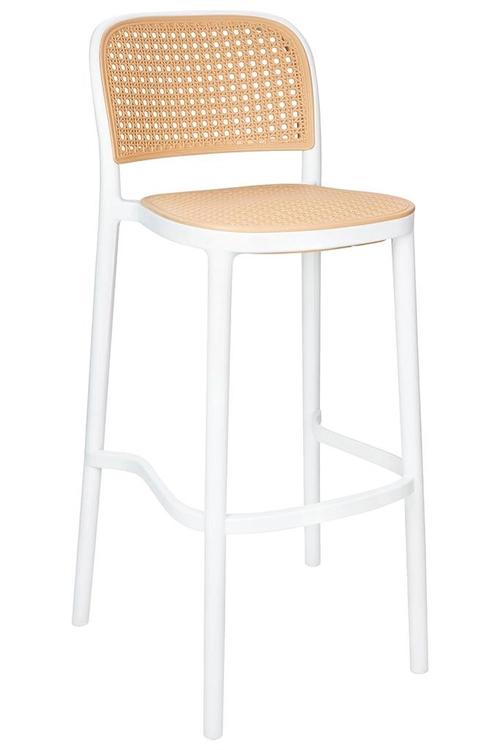 WICKY white bar chair