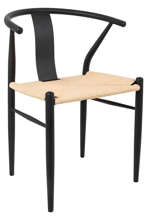 WISHBONE METAL chair natural