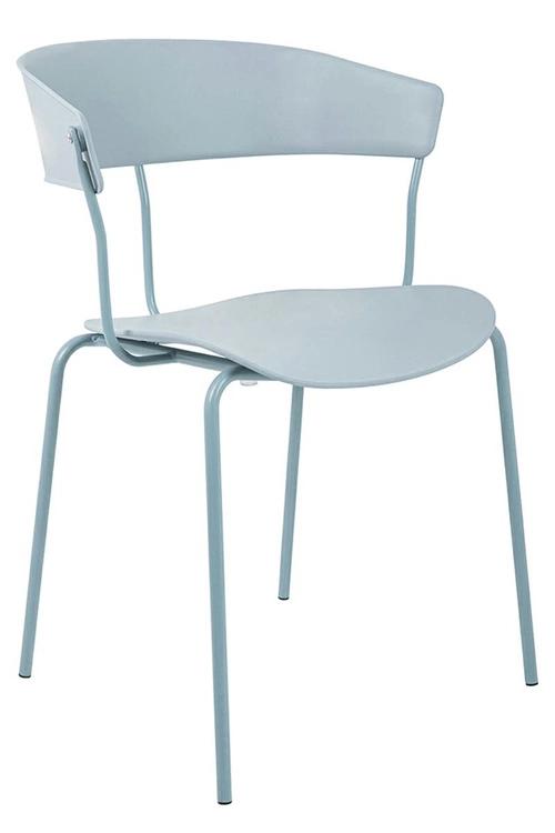 JETT light gray chair - polypropylene, metal