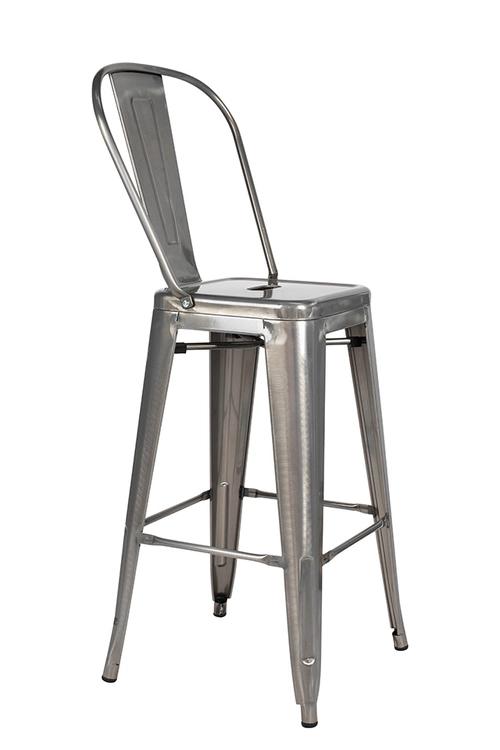 TOWER BIG BACK 66 bar chair (Paris) metal