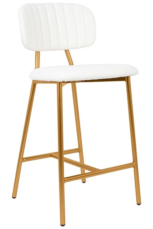 FABIOLA BOUCLE white bar chair