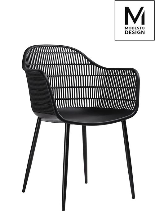 MODESTO chair BASKET ARM black - polypropylene