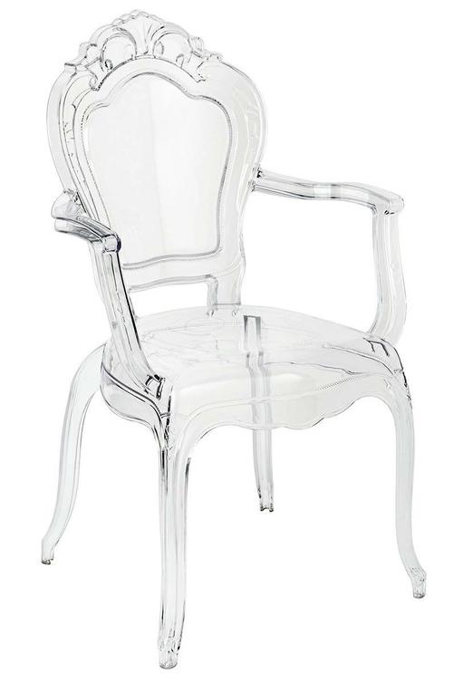 Transparent KING ARM chair - polycarbonate