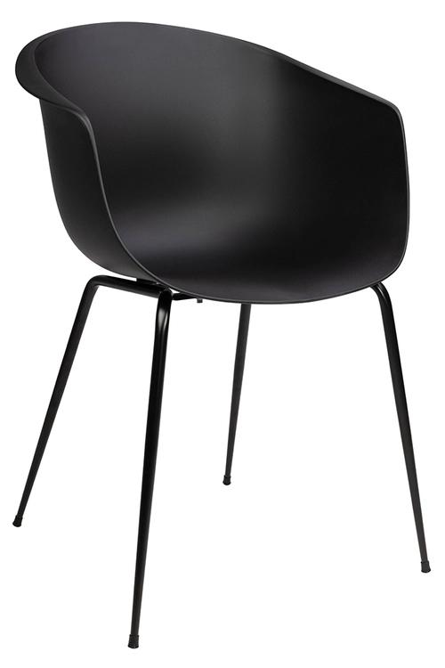 RALF black chair - polypropylene, metal