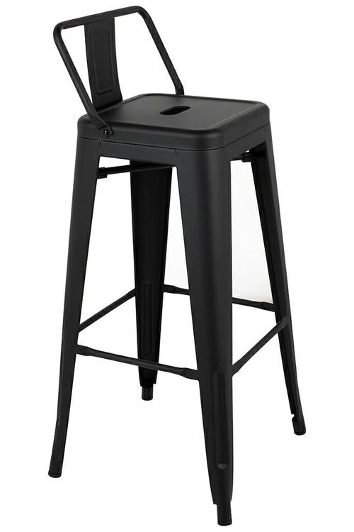TOWER BACK 76 bar chair (Paris) black