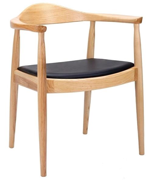 Natural KENNEDY chair - ash wood, eco-leather