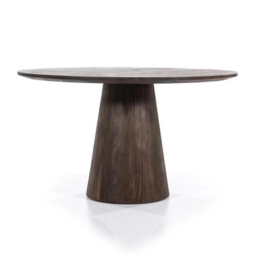 Dining table Aron round 130x76 - brown