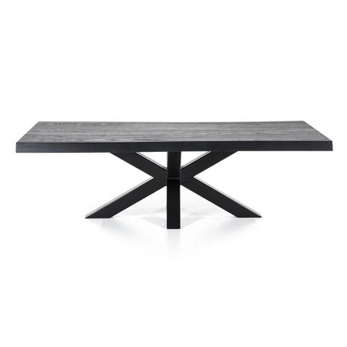 Coffee table with spider leg black - 130x70 cm