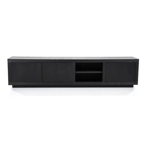 TV cabinet Helsinki 200cm 2drs 1 drawer - black
