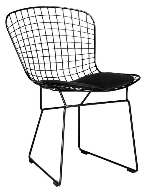 NET SOFT black chair - black cushion, metal