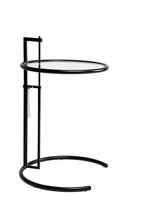 GRAY table black - metal, glass