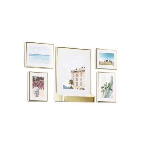 UMBRA set of 5 photo frames MATINNE gold