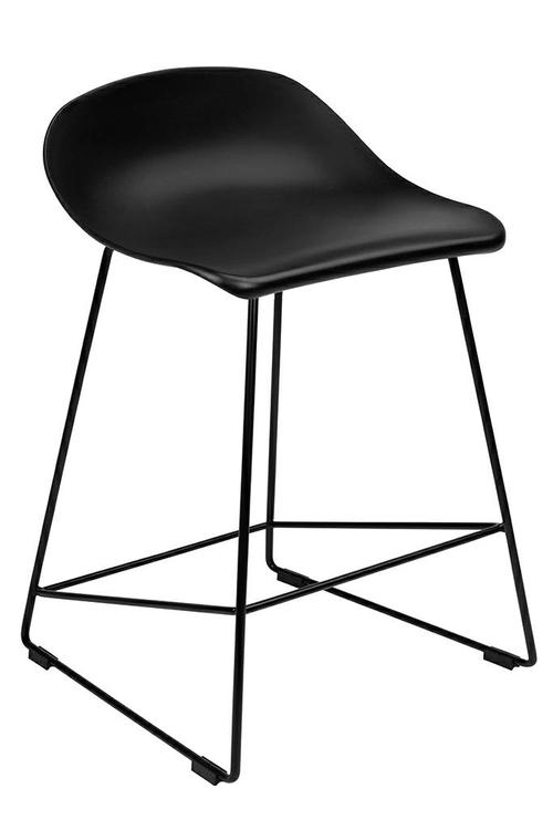 ROLF bar chair black 66 cm - polypropylene, metal