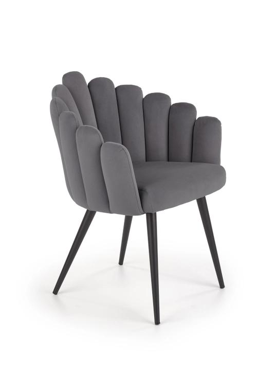 K410 gray velvet chair (1p=1pc)