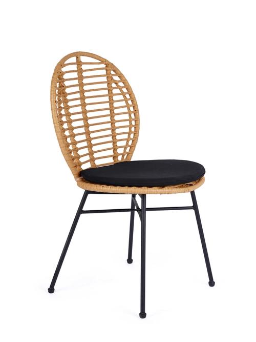 K472 chair natural/black (1p=2pcs)