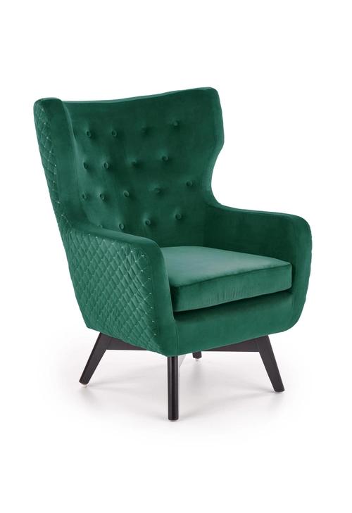 MARVEL lounge chair dark green / black