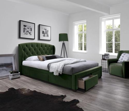 SABRINA bed with drawers dark green (6pcs=1pc)