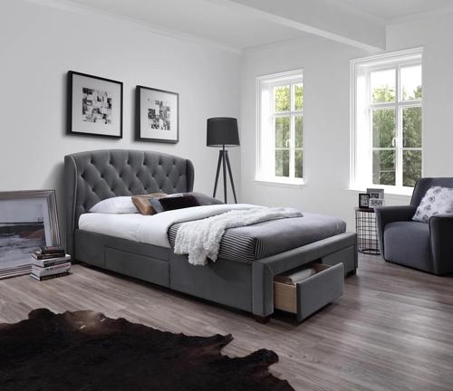 SABRINA bed with drawers gray (6pcs=1pc)