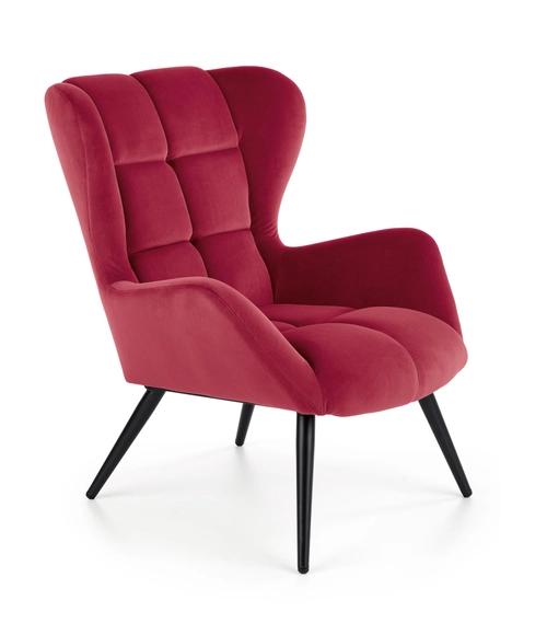 TYRION burgundy lounge chair