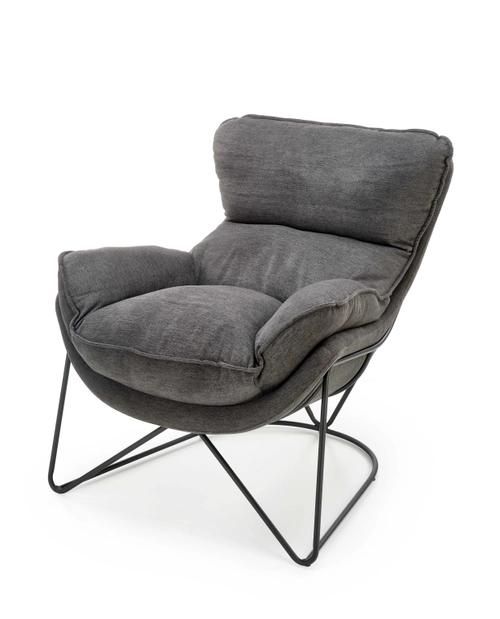 VOLKER leisure armchair light gray / black (1p=1pc)