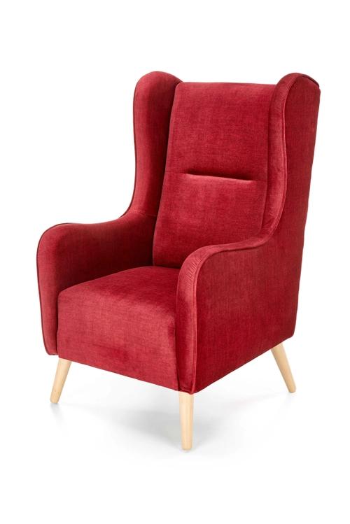 CHESTER 2 burgundy lounge chair (Vogue 7 Bordeaux fabric)