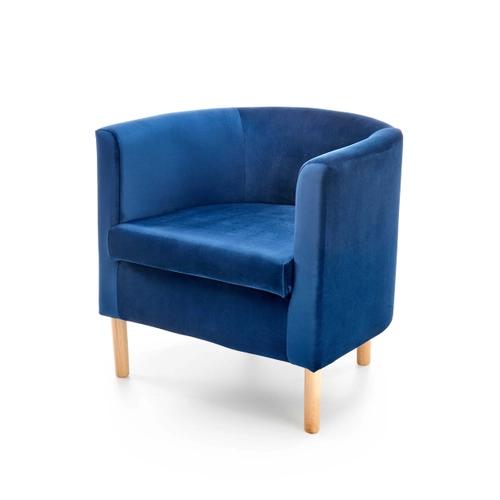 CLUBBY 2 leisure armchair navy blue / natural (1p=1pc)