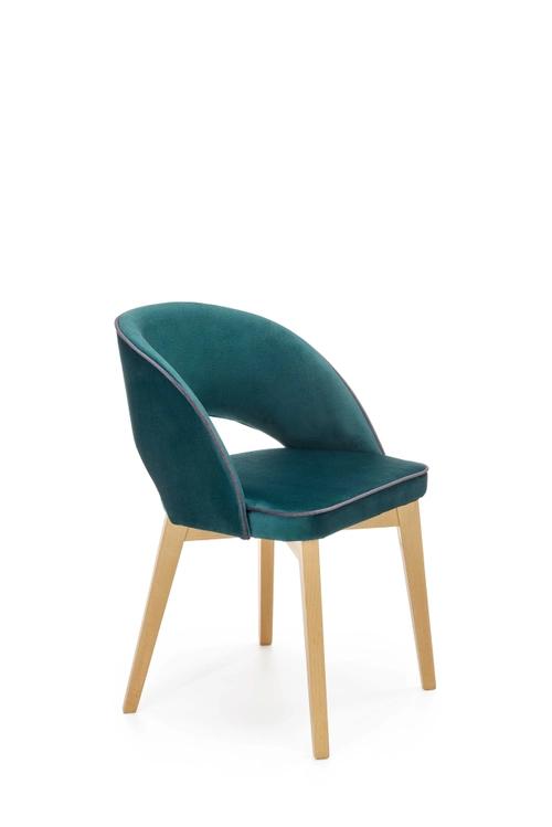 MARINO chair honey oak / tap. MONOLITH 37 (dark green) (1p=1pcs)
